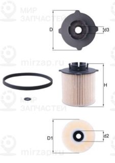 Фильтр топливный MAHLE KX265D