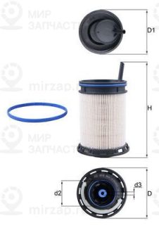 Фильтр топливный MAHLE KX494D