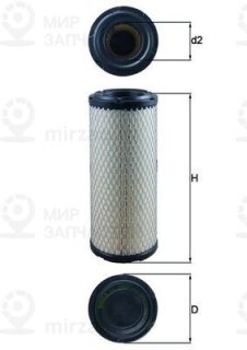 Фильтр воздушный MAHLE LX2958