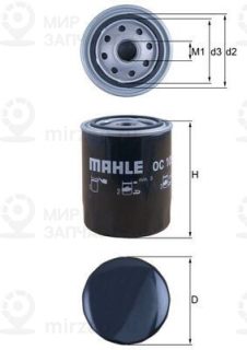 Фильтр масляный MAHLE OC105