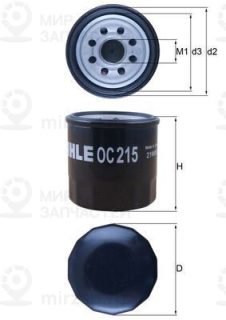 Фильтр масляный MAHLE OC215