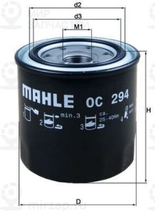 Фильтр масляный MAHLE OC294