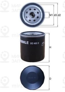 Фильтр масляный MAHLE OC4053