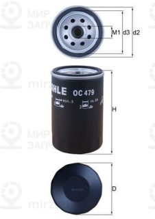 Фильтр масляный MAHLE OC479