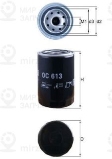 Фильтр масляный MAHLE OC613