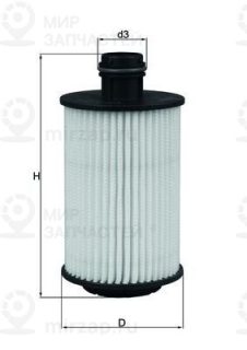 Фильтр масляный MAHLE OX1012D