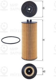 Фильтр масляный MAHLE OX174D
