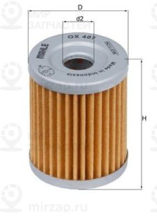 Фильтр масляный MAHLE OX407