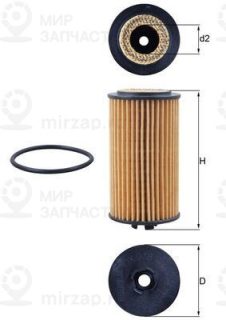 Фильтр масляный MAHLE OX978D