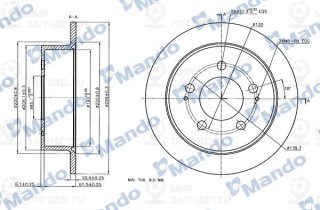 Тормозной диск MANDO MBC030042