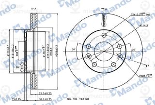 Запчасть MANDO MBC035147