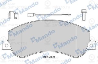 Комплект тормозных колодок (дисковый тормоз) MANDO MBF015034