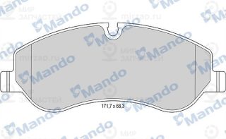 Комплект тормозных колодок (дисковый тормоз) MANDO MBF015046