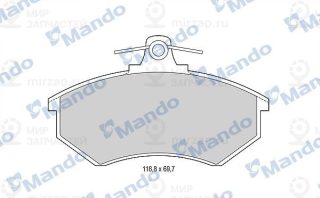 Комплект тормозных колодок (дисковый тормоз) MANDO MBF015092