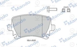 Комплект тормозных колодок (дисковый тормоз) MANDO MBF015194