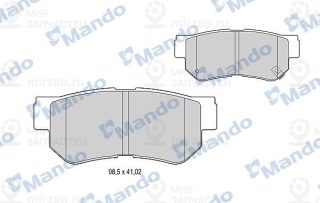Комплект тормозных колодок (дисковый тормоз) MANDO MBF015202