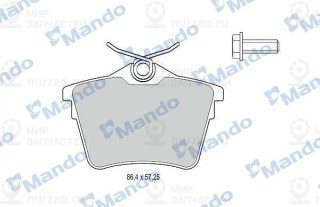 Комплект тормозных колодок (дисковый тормоз) MANDO MBF015251