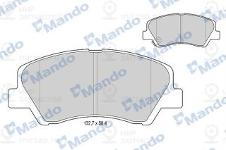 Комплект тормозных колодок (дисковый тормоз) MANDO MBF015271