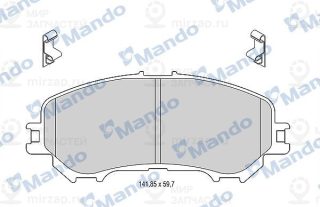 Комплект тормозных колодок (дисковый тормоз) MANDO MBF015288
