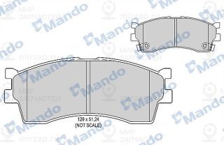 Комплект тормозных колодок (дисковый тормоз) MANDO MBF015317
