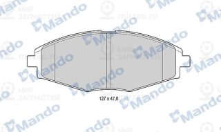 Комплект тормозных колодок (дисковый тормоз) MANDO MBF015329