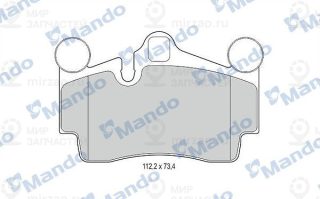 Комплект тормозных колодок (дисковый тормоз) MANDO MBF015374