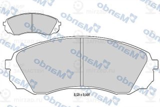 Комплект тормозных колодок (дисковый тормоз) MANDO MBF015589