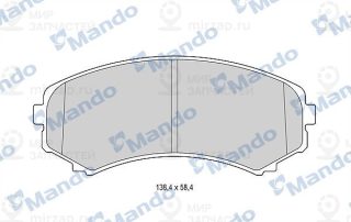 Комплект тормозных колодок (дисковый тормоз) MANDO MBF015633