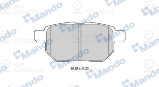 Комплект тормозных колодок (дисковый тормоз) MANDO MBF015880