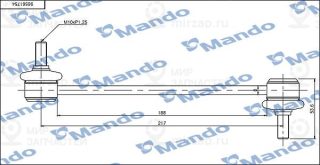 Тяга / стойка стабилизатора MANDO SLD0003