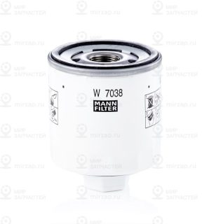 Фильтр масляный MANN-FILTER W7038