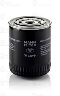 Фильтр масляный MANN-FILTER W9309