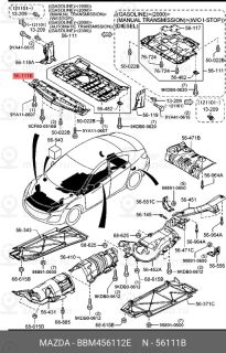 Запчасть MAZDA BBM456112E