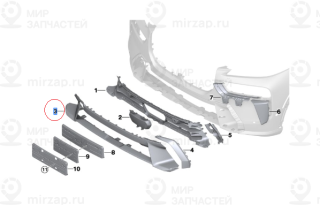 Запчасть BMW 51115A54A87