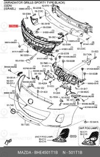 Запчасть MAZDA BHE4501T1B
