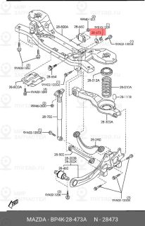 Запчасть MAZDA BP4K28473A