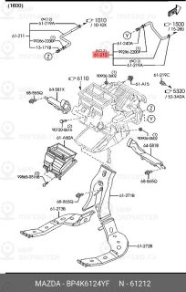 Запчасть MAZDA BP4K6124YF