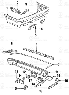 Запчасть BMW 51121944543