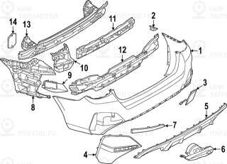 Запчасть BMW 51128078586