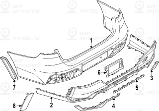 Запчасть BMW 51128081541