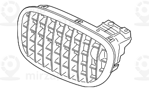 Декоративная решетка л пд BMW 51138057229