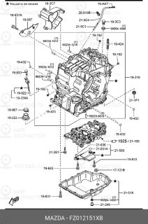 Запчасть MAZDA FZ012151XB