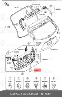 Запчасть MAZDA GJ6A6896602