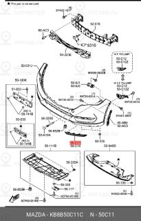Запчасть MAZDA KB8B50C11C