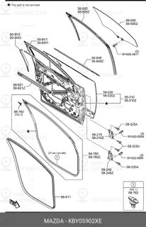 Запчасть MAZDA KBY05902XE