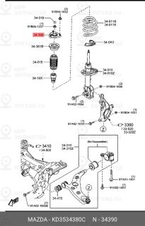 Запчасть MAZDA KD3534380C