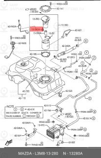 Запчасть MAZDA L3M813280