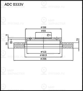 Запчасть ALLIED NIPPON ADC0333V