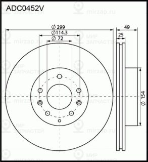 Запчасть ALLIED NIPPON ADC0452V