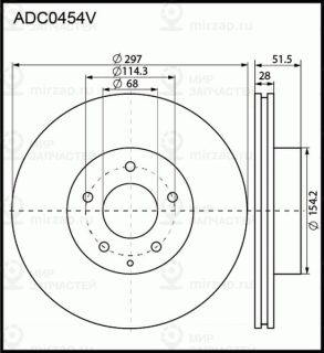 Запчасть ALLIED NIPPON ADC0454V